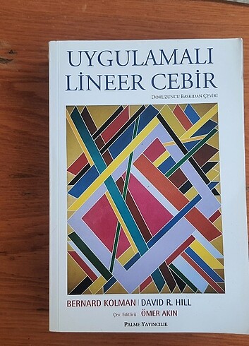  Beden Uygulamalı Lineer Cebir Bernard Kolman ile David R.Hill