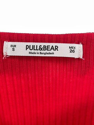 s Beden kırmızı Renk Pull and Bear Kısa Elbise %70 İndirimli.