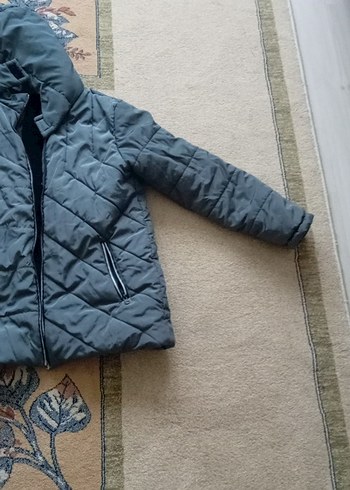 Erkek Çocuk Gri Kapüşonlu Kaban - Görsel 7