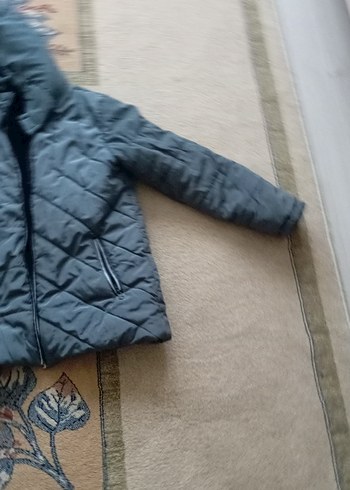 Erkek Çocuk Gri Kapüşonlu Kaban - Görsel 9