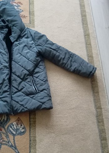 Erkek Çocuk Gri Kapüşonlu Kaban - Görsel 6