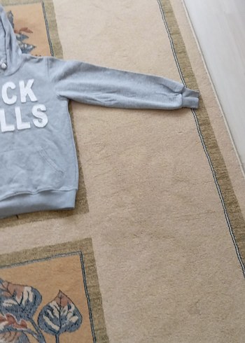 Gri Erkek Çocuk Kapüşonlu Sweatshirt - Görsel 5