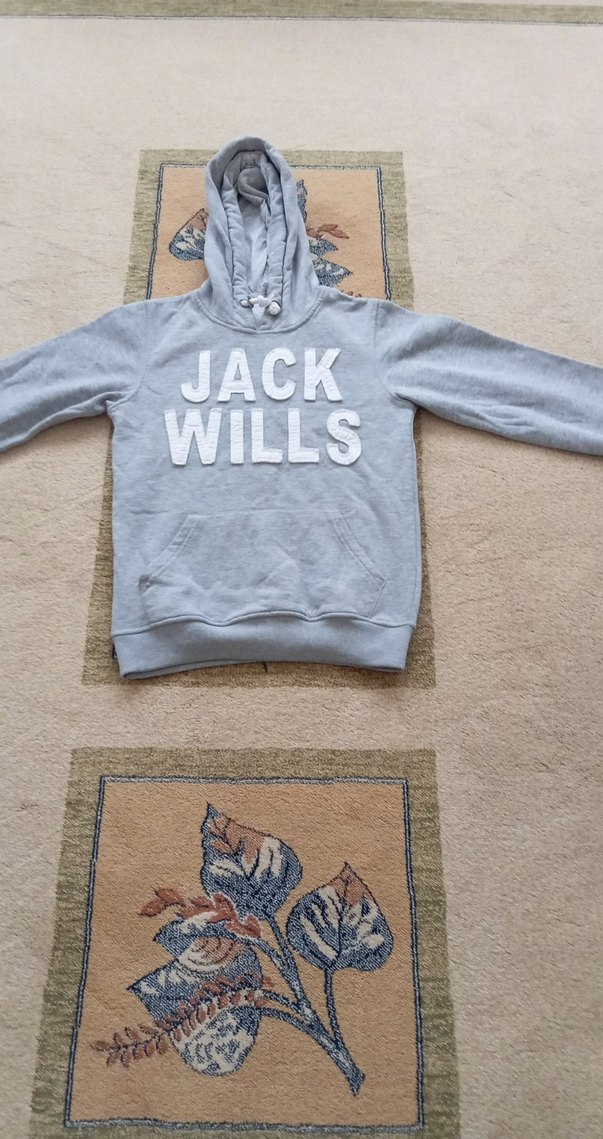 Gri Erkek Çocuk Kapüşonlu Sweatshirt - Görsel 3