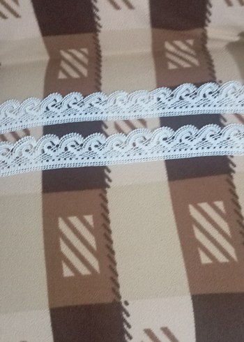 Beyaz Dantel havlu kenarı - Görsel 5