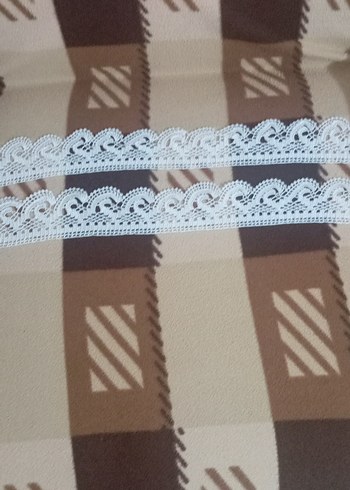 Beyaz Dantel havlu kenarı - Görsel 2