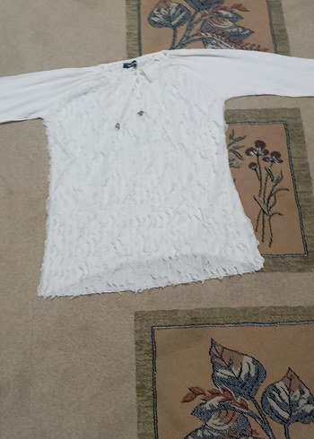 Gri Triko Kadın Uzun Kollu Bluz - Görsel 3