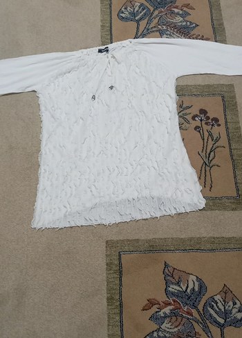 Gri Triko Kadın Uzun Kollu Bluz - Görsel 2