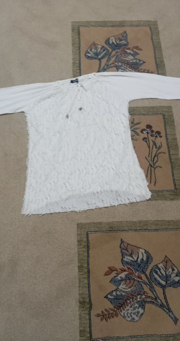 Gri Triko Kadın Uzun Kollu Bluz - Görsel 3