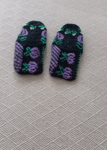 Mor Desenli Örgü çetik - Görsel 2