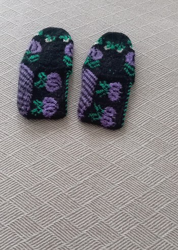 Mor Desenli Örgü çetik - Görsel 5