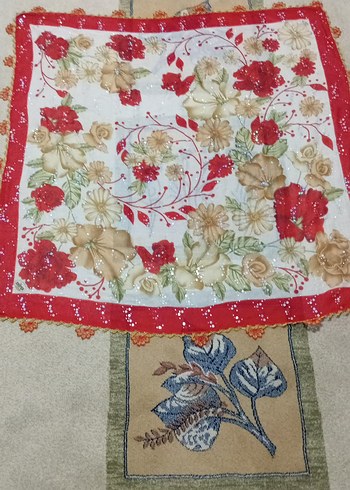 Dantel Detaylı Çok Renkli Kadın yazma - Görsel 3