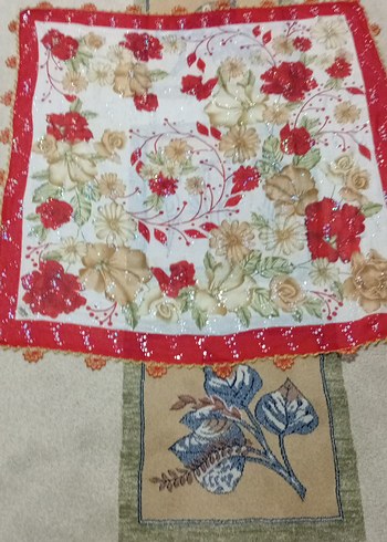 Dantel Detaylı Çok Renkli Kadın yazma - Görsel 5