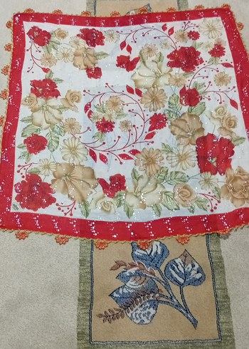 Dantel Detaylı Çok Renkli Kadın yazma - Görsel 2