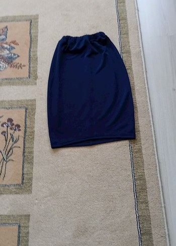 Düz Lacivert Midi Hamile Eteği - Görsel 5