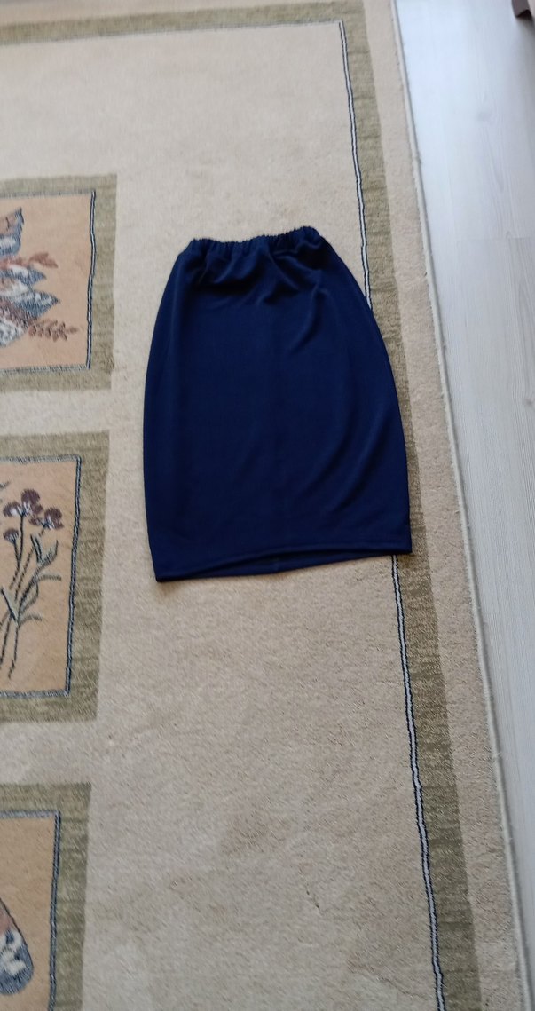 Düz Lacivert Midi Hamile Eteği - Görsel 5