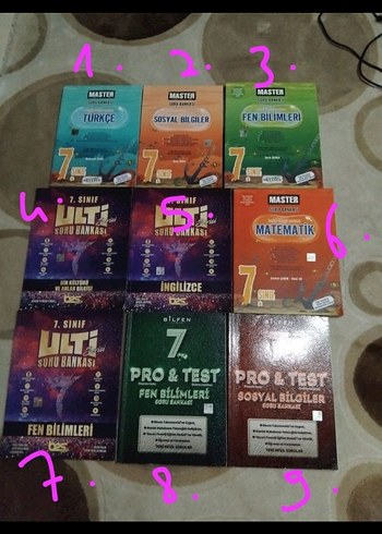 7. Sınıf Test Kitapları