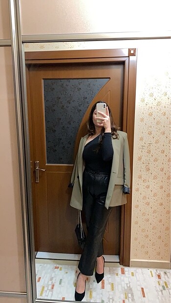 xs Beden Zara yeşil blazer