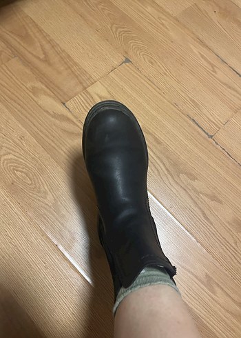 Siyah Dolgu Topuklu Lastik Bot - Görsel 8