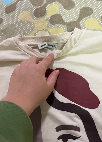 Beyaz Baskılı Kadın Sweatshirt - Görsel 2