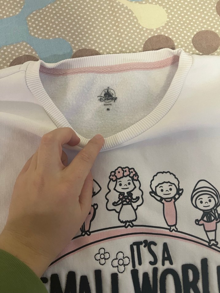 Baskılı Beyaz Kadın Kısa Kollu Sweatshirt - Görsel 3