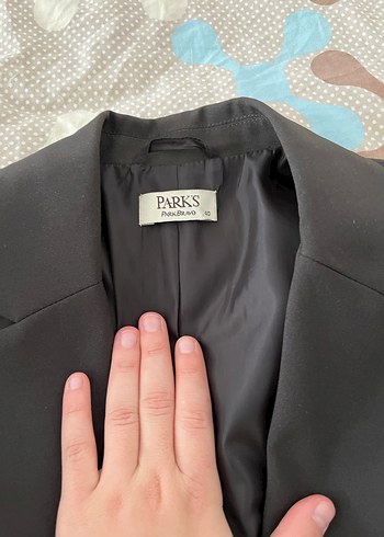 Düğmeli Siyah Kadın Blazer Ceket - Görsel 3