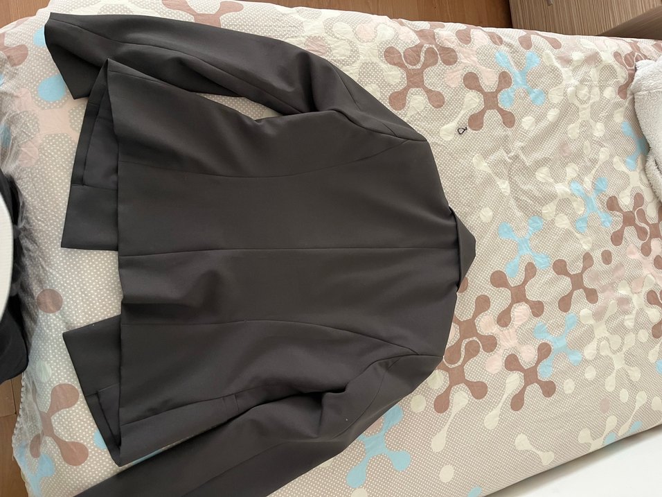 Düğmeli Siyah Kadın Blazer Ceket - Görsel 4