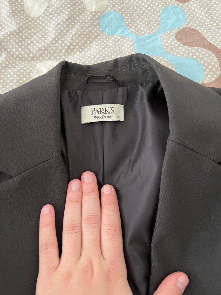 Düğmeli Siyah Kadın Blazer Ceket - Görsel 3