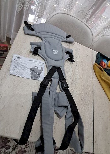 BabyPlus Gri Bebek Taşıyıcı Kanguru - Görsel 5