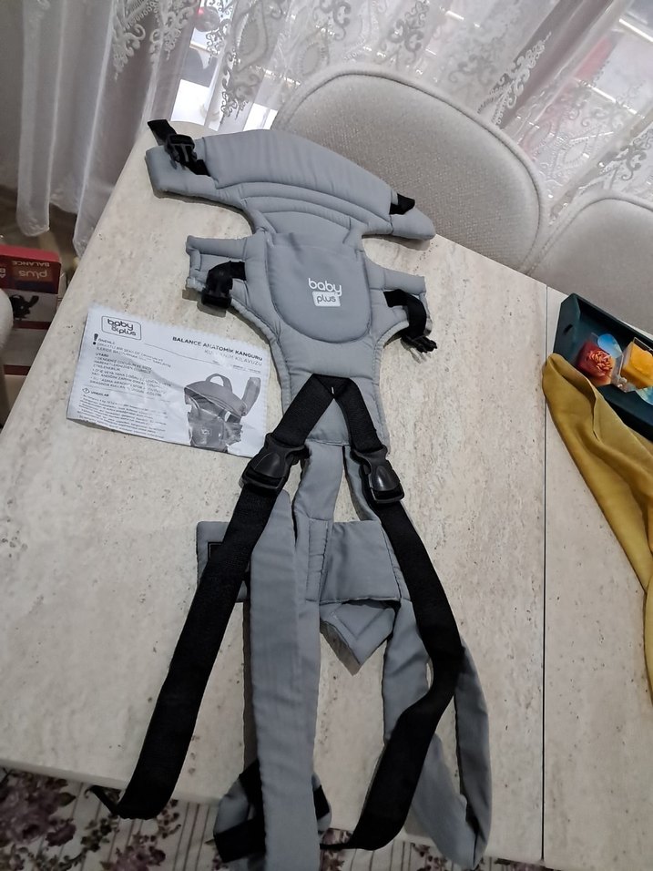 BabyPlus Gri Bebek Taşıyıcı Kanguru - Görsel 5