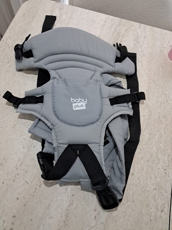 BabyPlus Gri Bebek Taşıyıcı Kanguru - Görsel 3