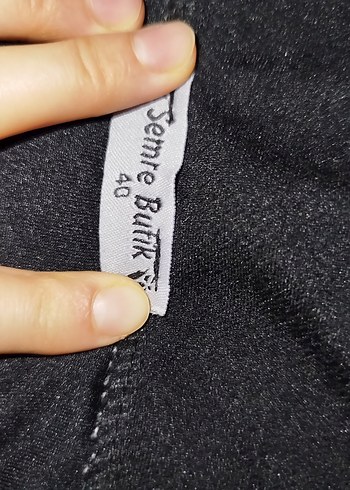 40 Beden siyah Renk Uzun Kollu Siyah takım