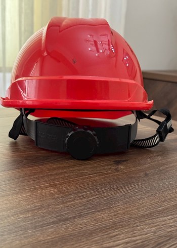 Kırmızı İş Güvenliği Kaskı Baret - Görsel 4