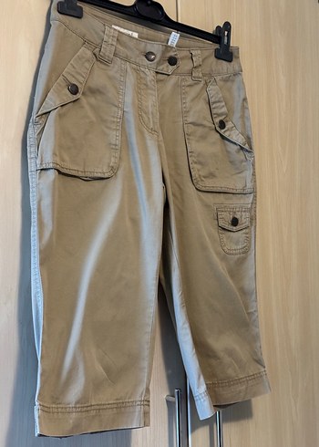 C&A Yessica Kahve Köpüğü Kapri Şort - Görsel 2