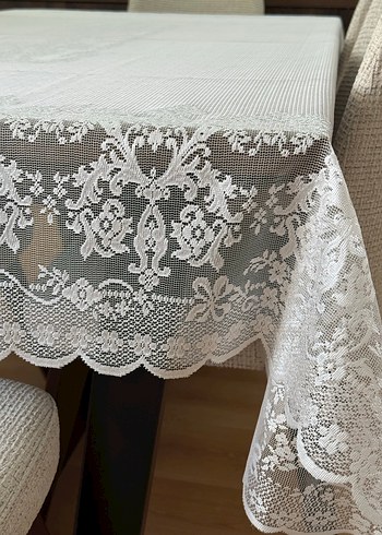 Örme Dantel Dertsiz Masa Örtüsü - Görsel 2