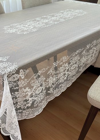 Örme Dantel Dertsiz Masa Örtüsü - Görsel 5