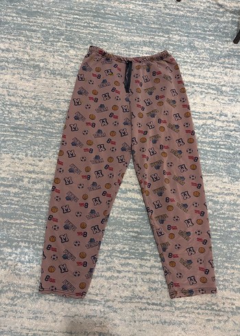 Bağcıklı Kahverengi Rahat Pijama Altı