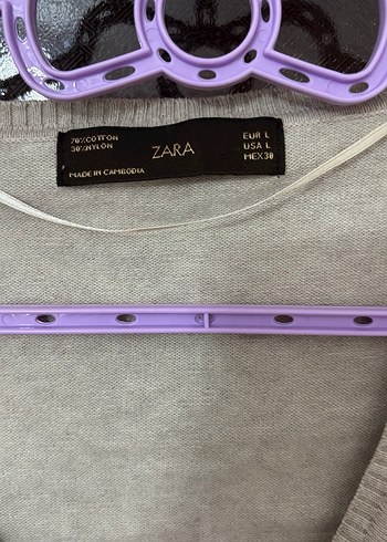 l Beden Zara Bej Rengi Düğmeli Kadın Hırka Yurtdışından