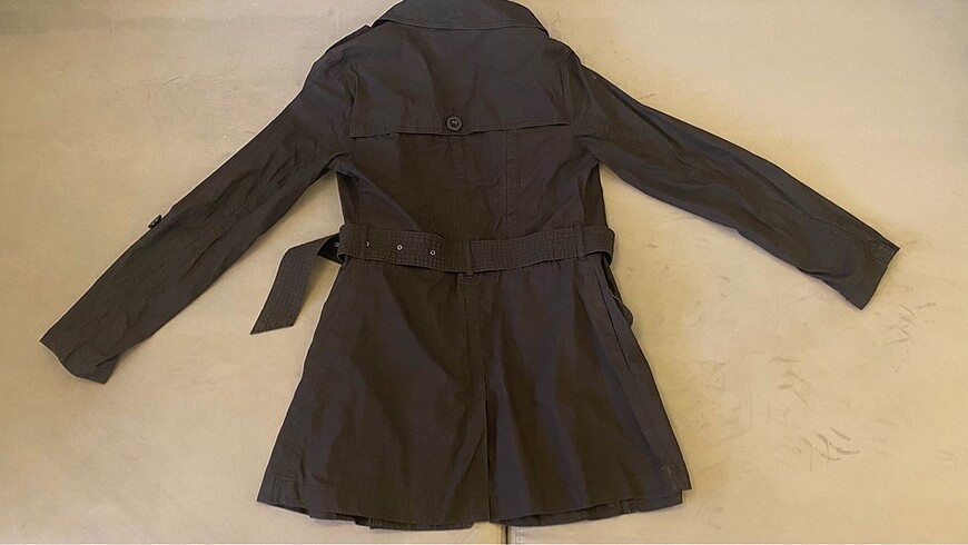 Diğer Bayan Siyah Trenchcoat S Beden