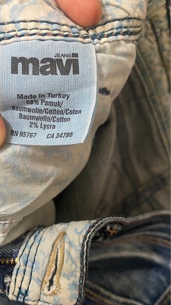 32 Beden Bayan Kot Pantolon Mavi Jeans