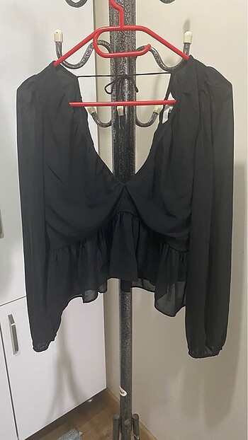 H&M Siyah Bluz