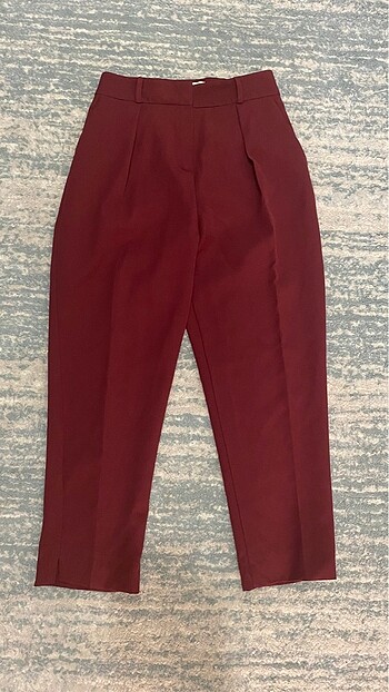 Bordo Kumaş Pantolon