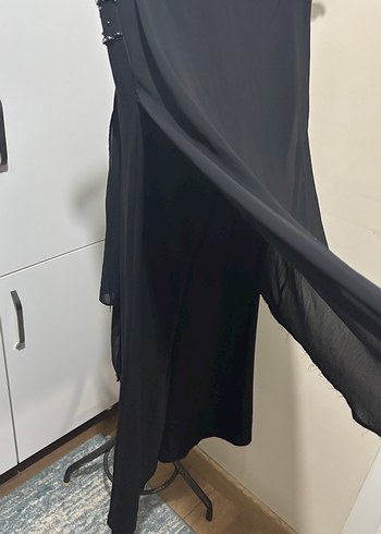 Siyah Şalvar Kumaş Pantolon - Görsel 5