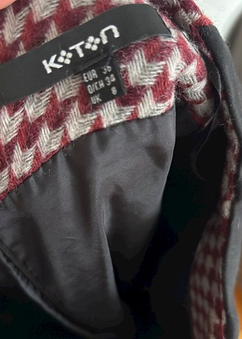 Koton Bordo Ekose Model Kalem Etek - Görsel 3