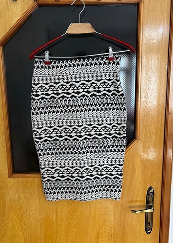 Robin Marka Desenli Örme Kalem Etek - Görsel 2