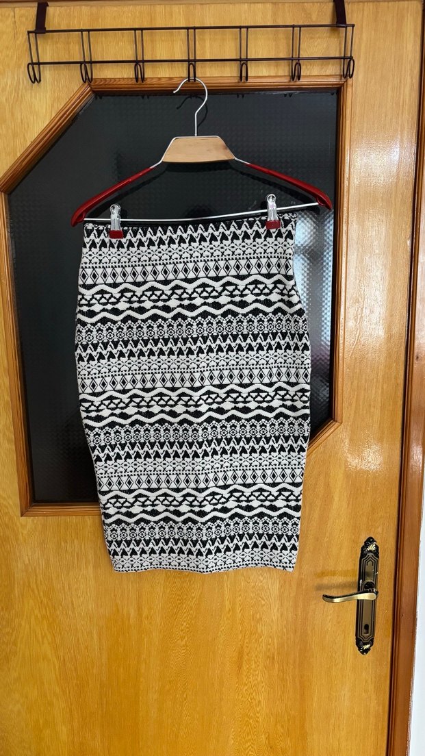 Robin Marka Desenli Örme Kalem Etek - Görsel 2