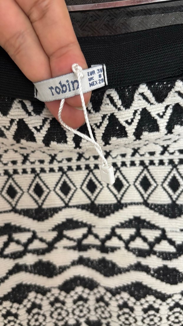 Robin Marka Desenli Örme Kalem Etek - Görsel 3