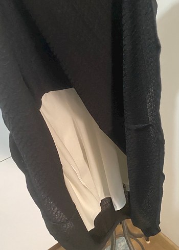 Zara Zara Siyah Kısa Kollu Mini Triko Elbise