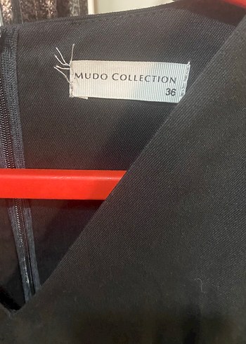 s Beden Mudo Kısa Kollu Siyah Midi Elbise