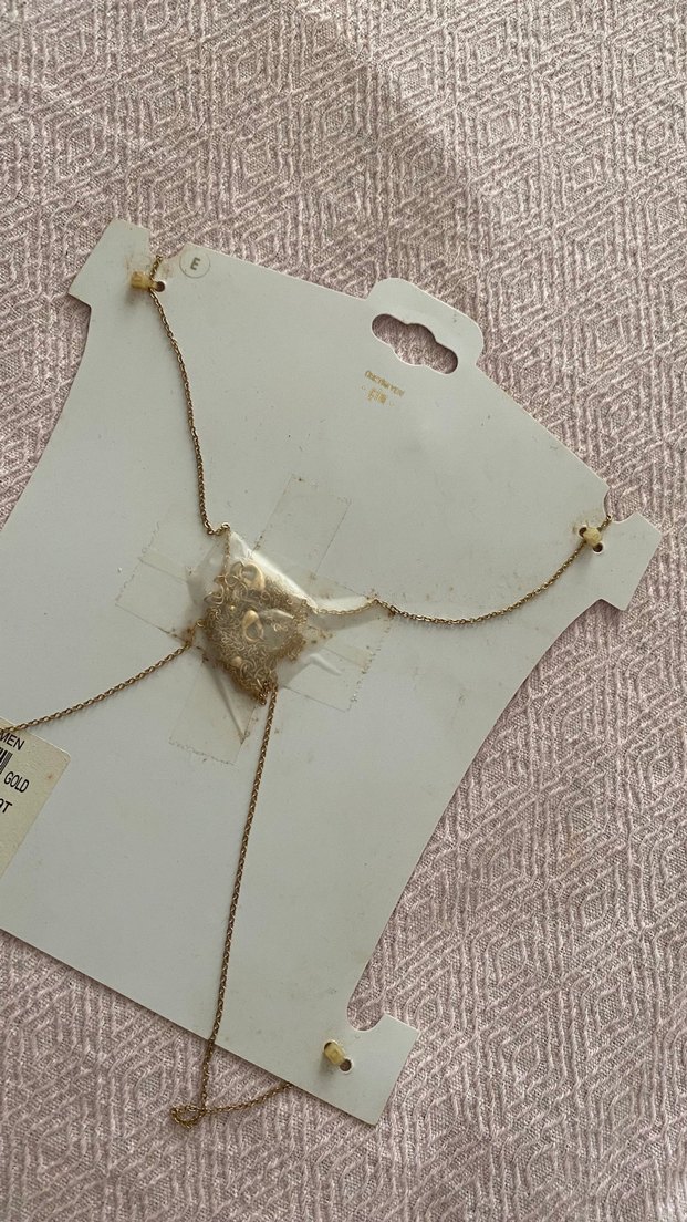 Altın Zincir Detaylı Kadın vücut Zinciri - Görsel 2