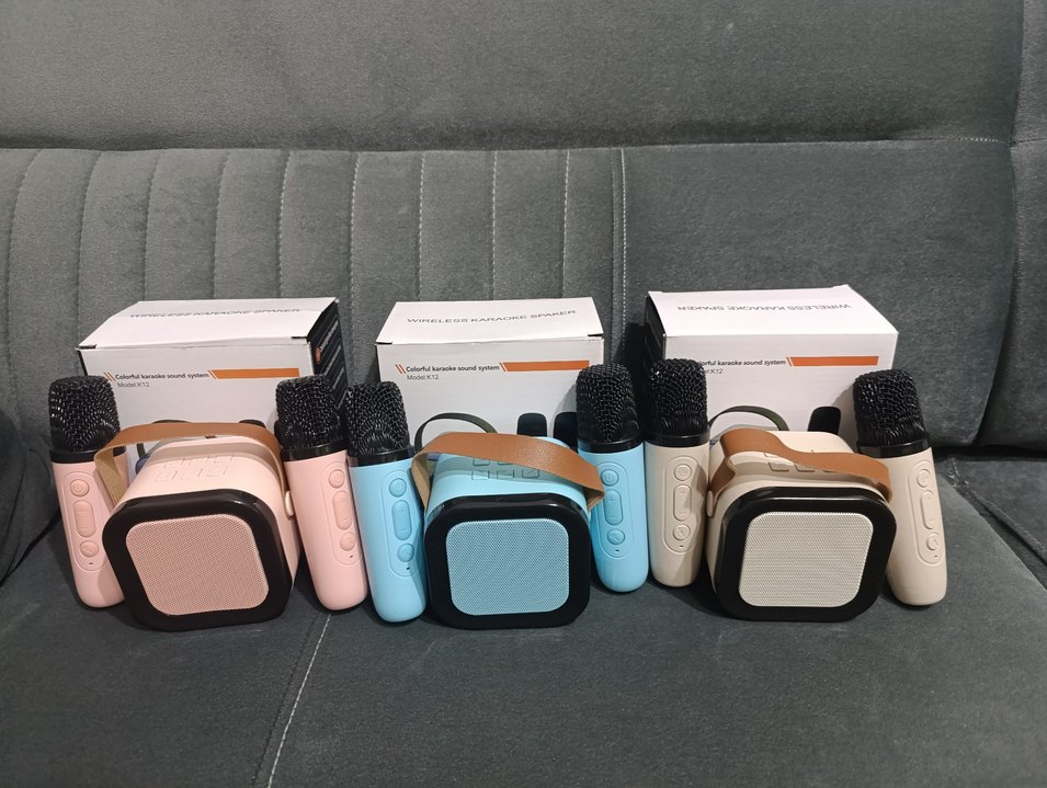 Renkli Bluetooth Hoparlör ve Mikrofon Seti - Görsel 2